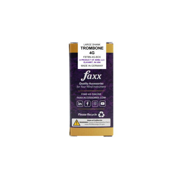 Faxx Large Shank Trombone Brass Mouthpiece - Image 3