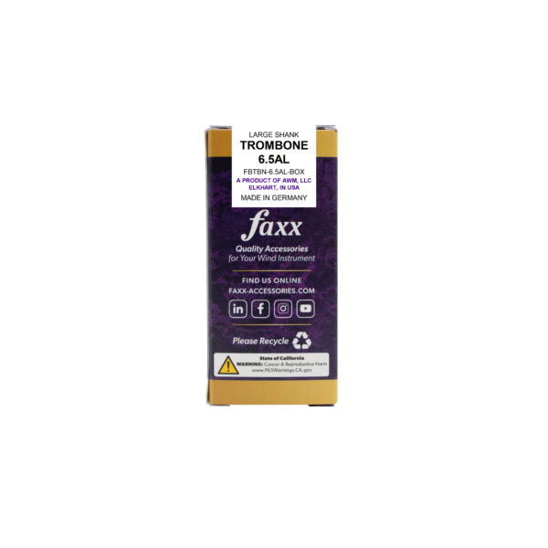 Faxx Large Shank Trombone Brass Mouthpiece - Image 5
