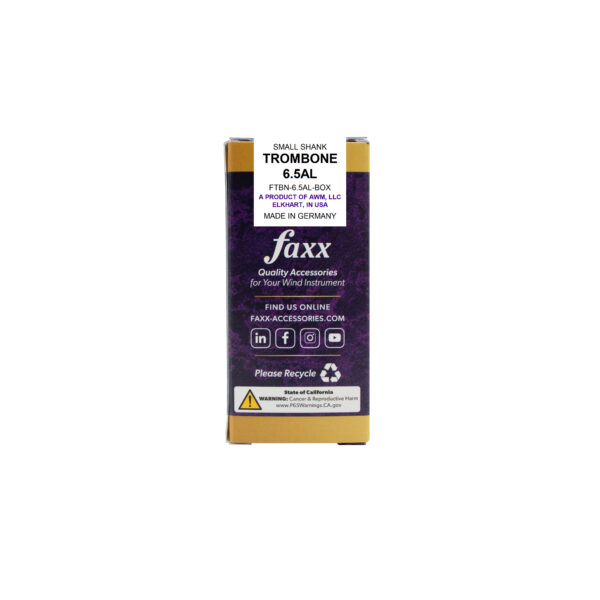 Faxx Small Shank Trombone Brass Mouthpiece - Image 2