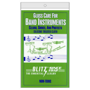 Blitz Gloss Care for Band Instruments Cloth (with Silicone)