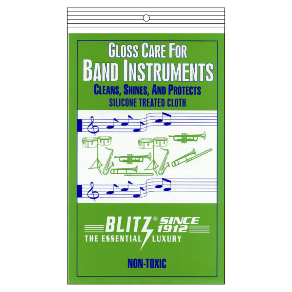 Blitz Gloss Care for Band Instruments Cloth (with Silicone)