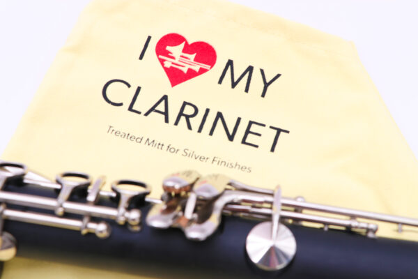 Superslick Polish Mitt, Treated for Clarinet, "I Love My Clarinet" - Image 3