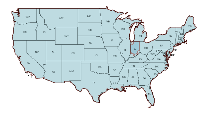 USPS Transit Times Map